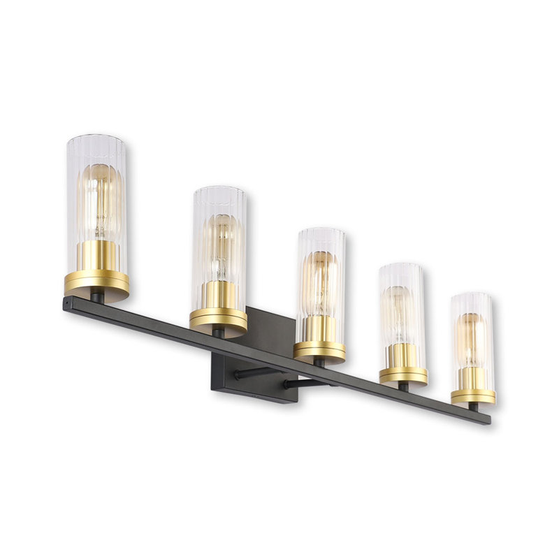 Mercer41 Bathroom Vanity Light Fixtures 2020 New Black Gold 5 Lights